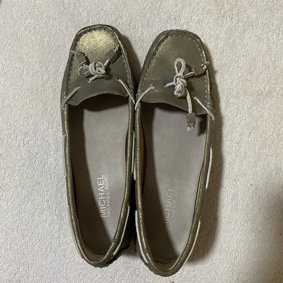 Michael Kors silver loafers , size 7 - Picture 1 of 6